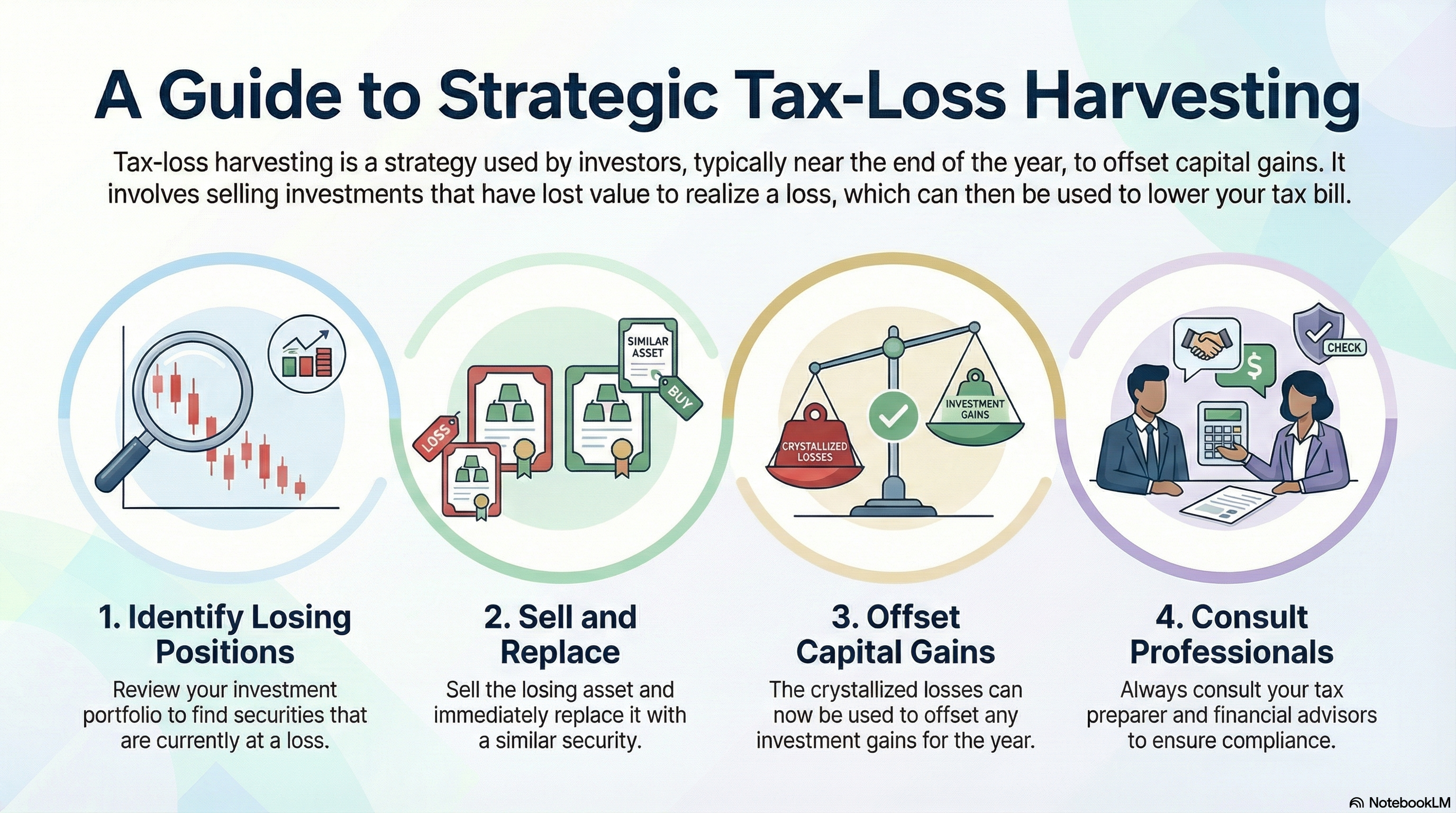 Tax-loss harvesting infographic